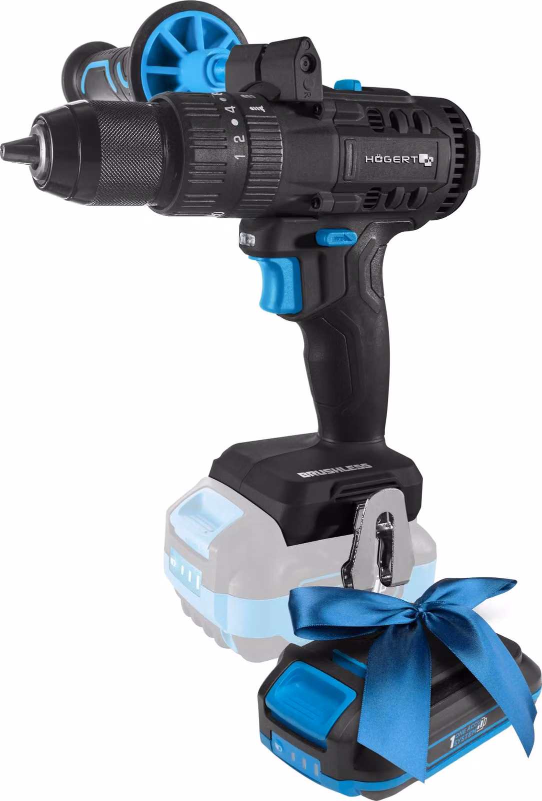 Avvitatore a batteria Accu da 18 V - Coppia di 80 Nm - Mandrino da 13 mm - Metallo - Nero