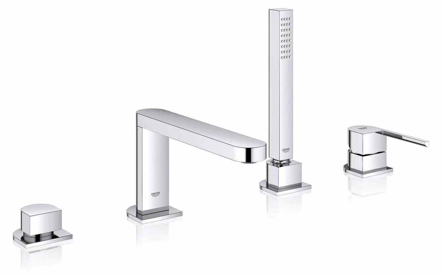 Miscelatore monocomando per bagno, a una leva, cromato, in ottone, forma rotonda