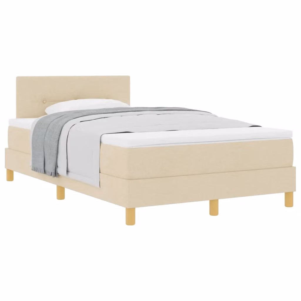 Letto ibrido con struttura imbottita vidaXL colore beige L/P/H: 200 x 120 x 280 cm – 2
