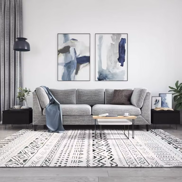Maison Exclusive - Tavolini da salotto 2 pz. Nero 50x46x35 cm Materiale ligneo