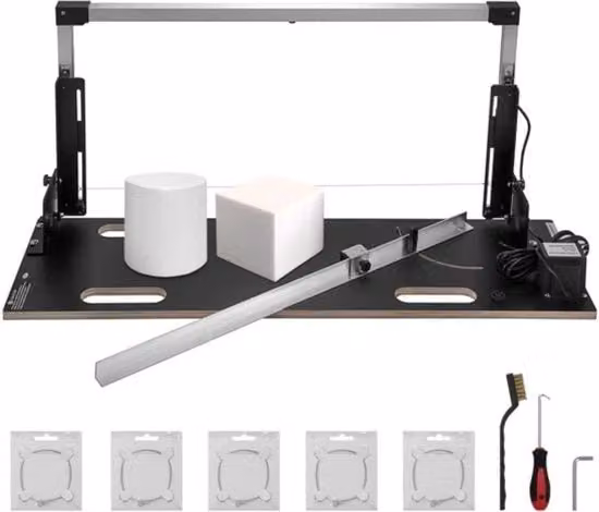 Tagliaplastica termico per schiuma colore argento con lunghezza massima di taglio 132 cm