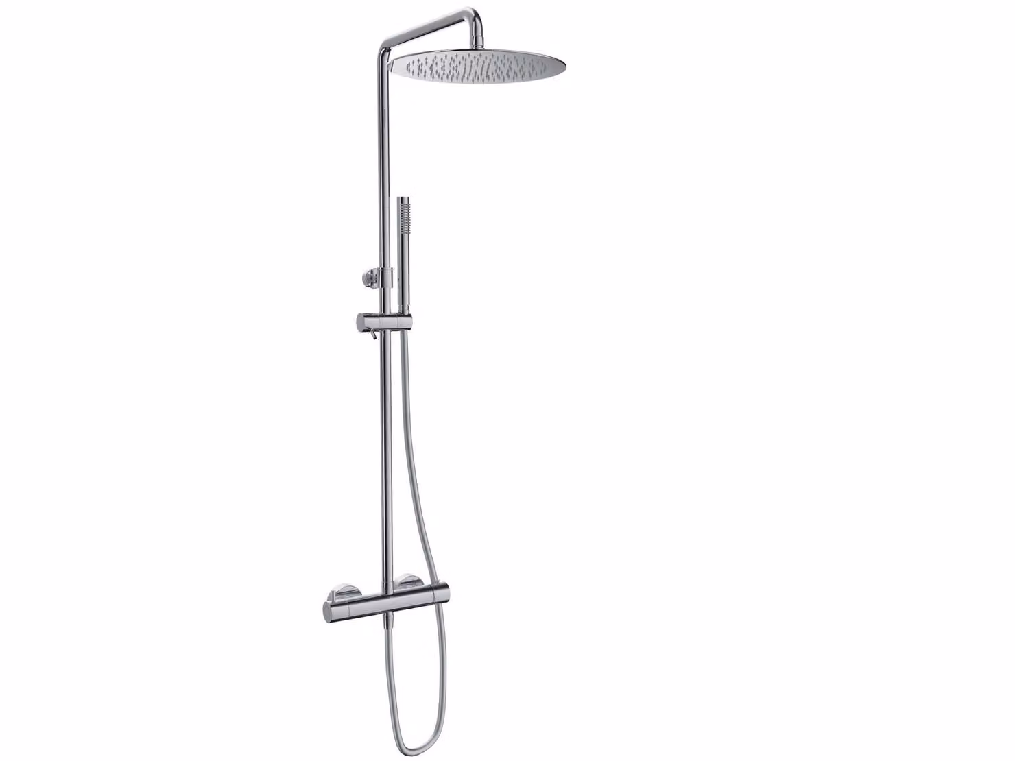 SANYCCES LOOP K Sistema doccia con termostato 30 cm, cromato