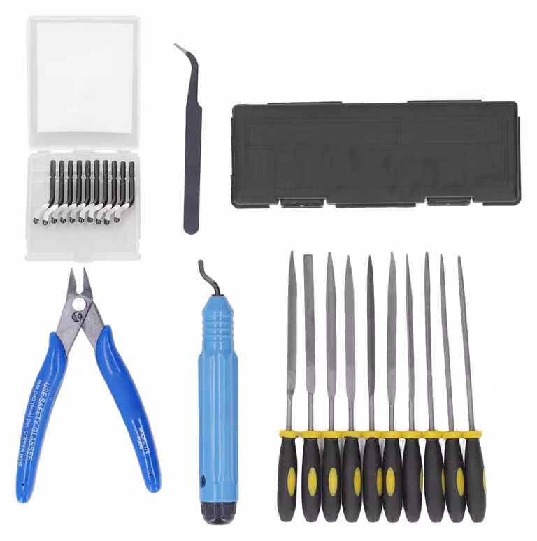Kit di strumenti per la stampa 3D - Utensili per modelli - Finitura professionale - Colore #111 - Utensili per la rimozione delle bave e la rifinitura - Ideale per hobbisti...