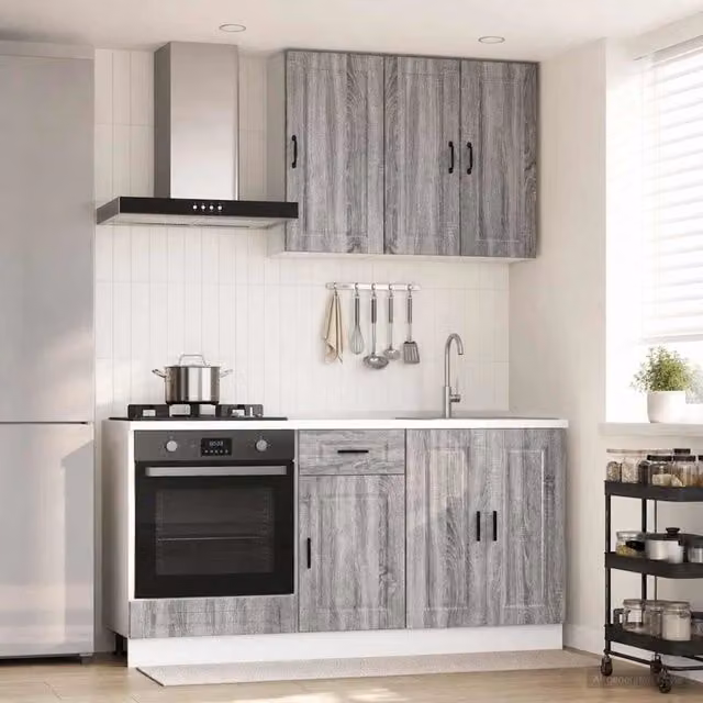 Unità Cucina PORTO 5 pz Sonoma grigio Legno ingegnerizzato 3438281