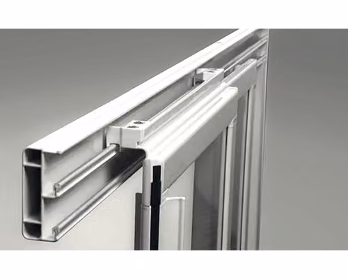 Un lato della cabina doccia RAVAK ASRV3-75 198 bianco+trasparente 15V301R2Z1