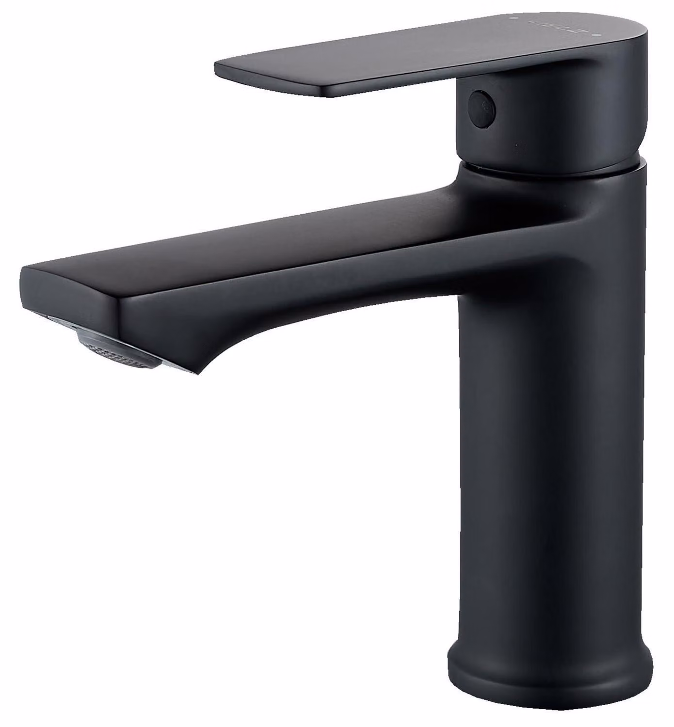 Miscelatore monocomando opaco nero, 96 mm, con attacco per tubo flessibile