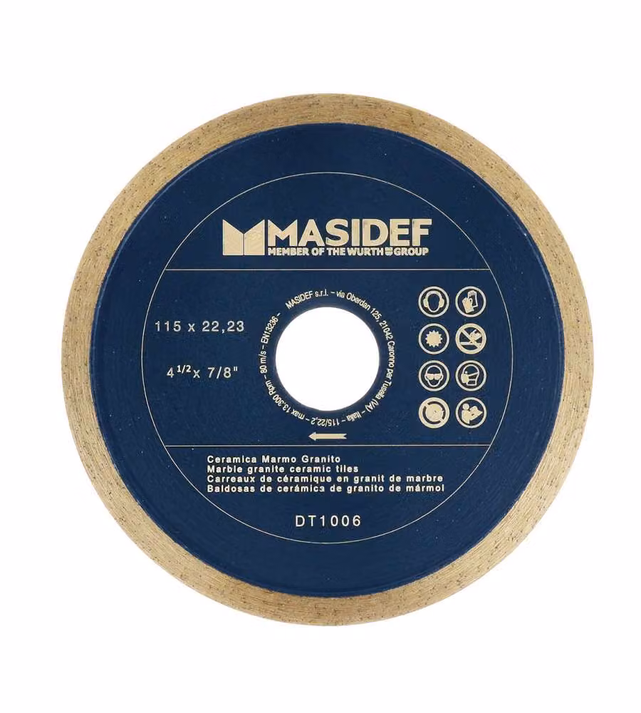 Disco da taglio 115X1,3MM diamantato con corona a lama continua per ceramica