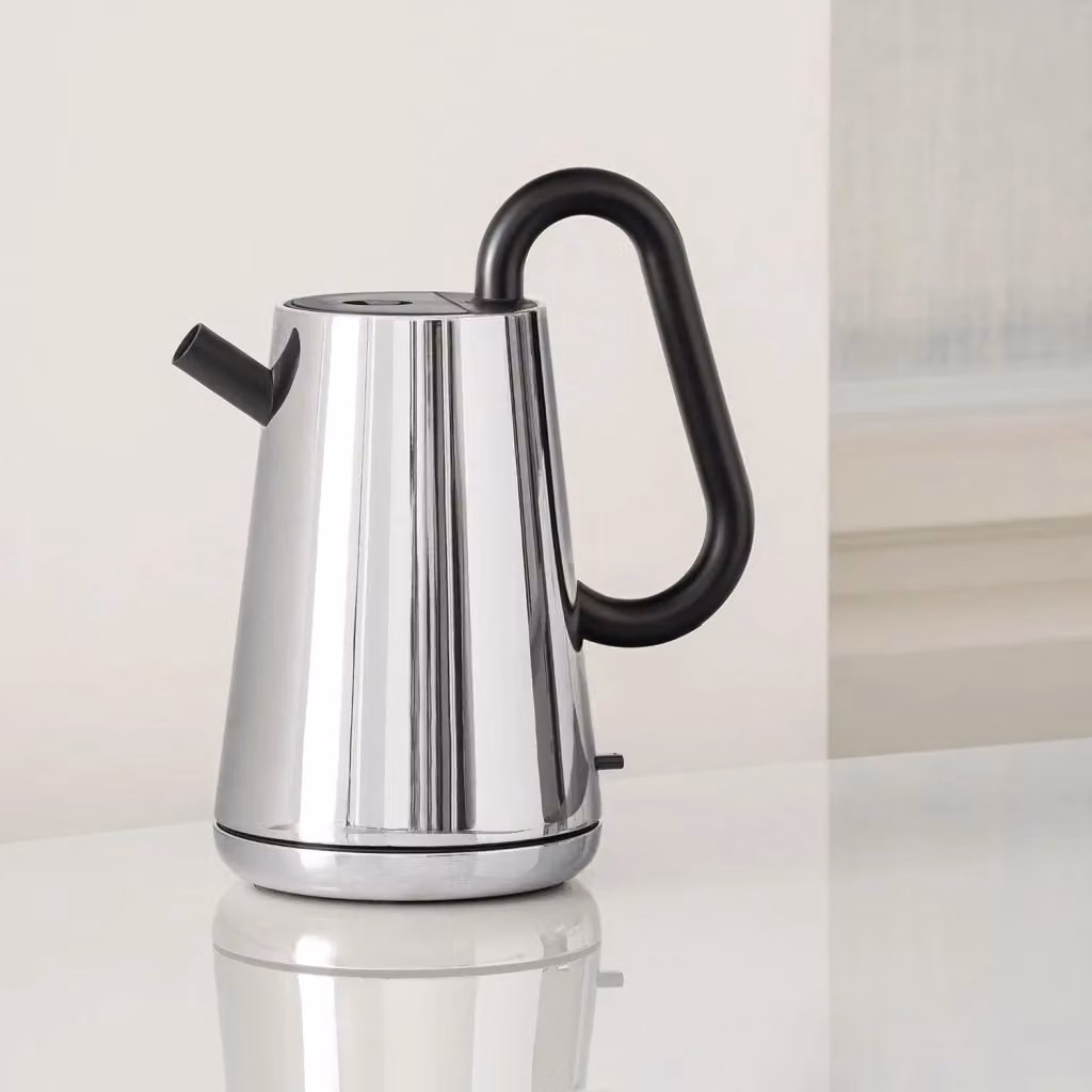 Bollitore Elettrico Alessi TORU in Acciaio Inox e Plastica, Nero e Argento – 2