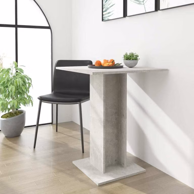Maison Exclusive - Tavolo da bistrot grigio cemento 60x60x75 cm Materiale ligneo