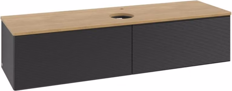 V&B Mobiletto con struttura frontale - illuminazione Antao 160x50cm, HL, WBP hon. Oa, bla m Lac