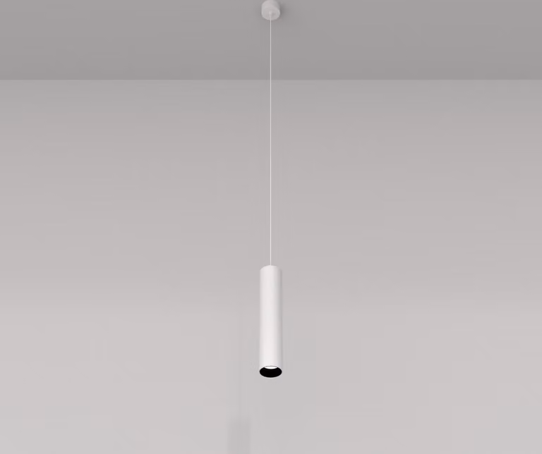 Lampada a sospensione Maytoni FOCUS, alluminio bianco, GU10, 50 W, dimmerabile, IP20