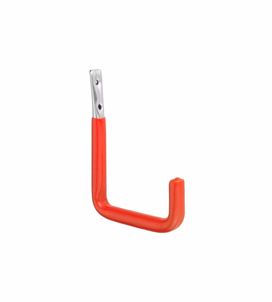 Gancio a parete zincato, rivestito 140 x 114 x 53 mm.