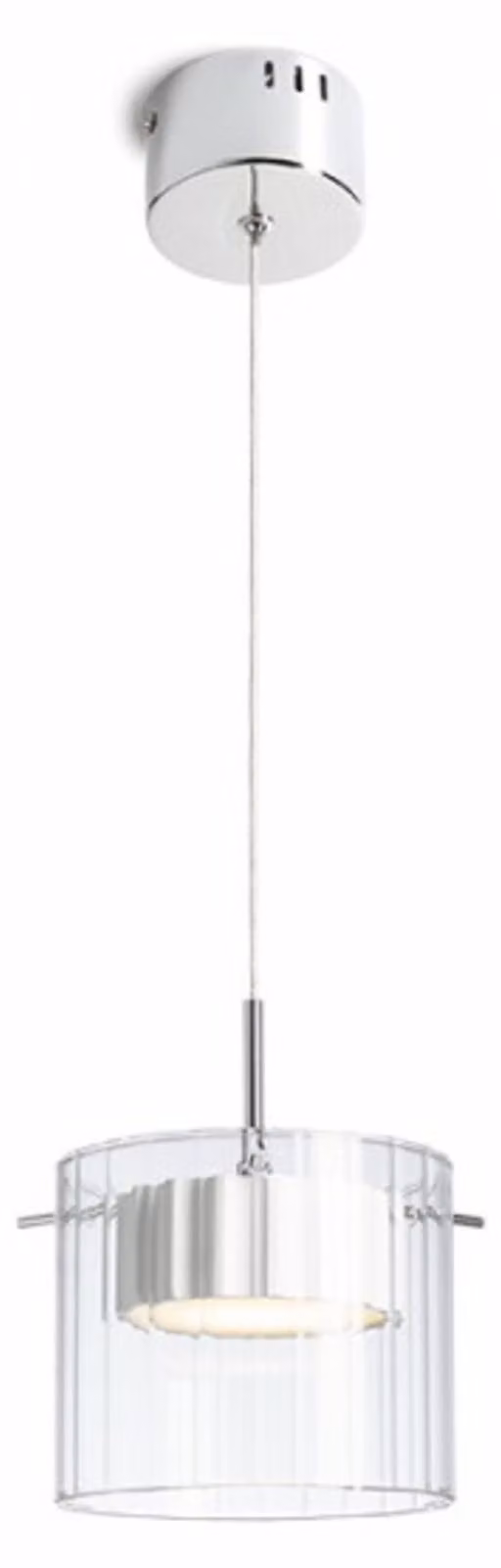 ESTRA I a sospensione in vetro bianco chiaro 230V LED 5W 3000K