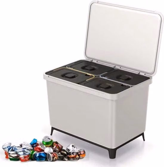 Cestino con Ruote - Contenitore di Rifiuti - 40L