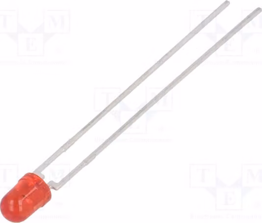2 LED, 280÷710 mcd, TLHK42T1U2, diodi LED a montaggio superficiale (SMD), 3 mm, 3 mm, angolo di emissione 44°, colore rosso