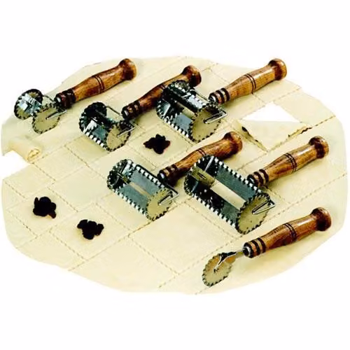 singolo dritto in acciaio inox + manico in legno
