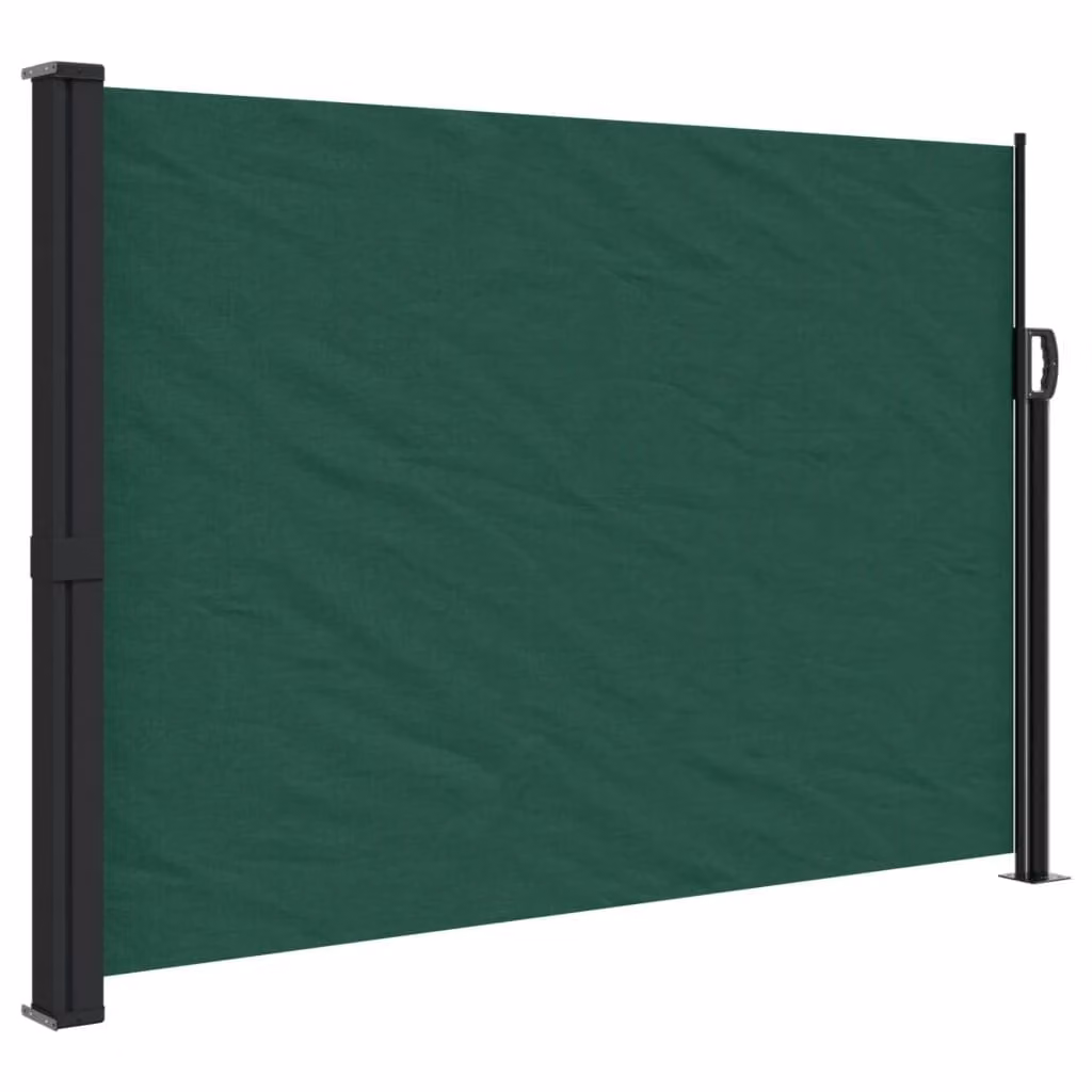 Tenda da Sole Laterale Retrattile Verde Scuro 140x300 cm