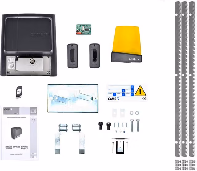 KIT CAME U2313 BX-78 AUTOMAZIONE CANCELLO SCORREVOLE CREMAGLIERA ZINCATA 3 METRI