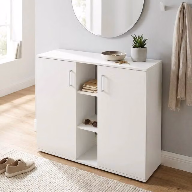 Mobile Ingresso Moderno in Legno Composito cm 102x35x87 - ZANDER