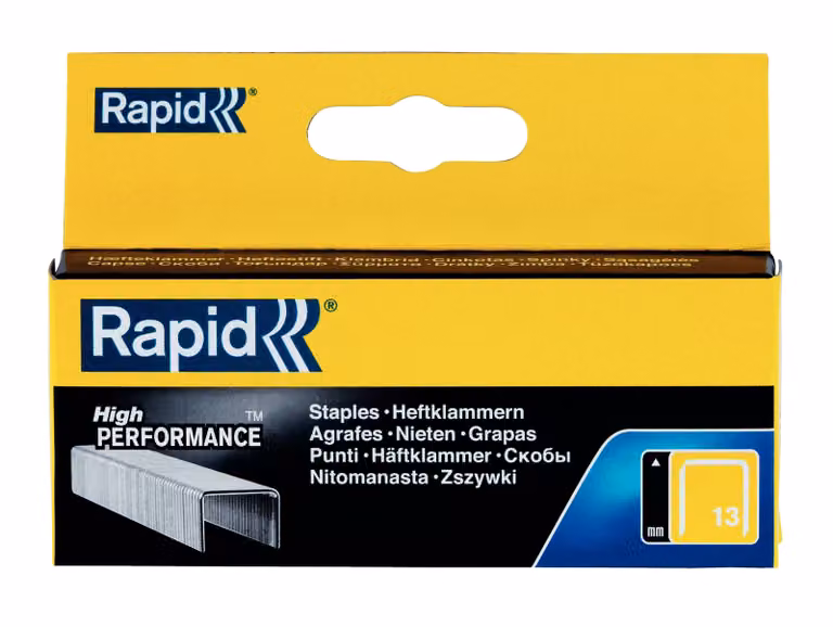 Graffette Rapid 13/6, zincate, confezione piccola