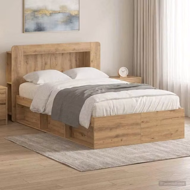 Telaio del letto con storage Rovere Artigianale 120 x 200 cm 3433470