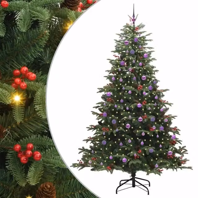 Albero di Natale | Decorazioni natalizie artificiale con 300 LED Verde 240 cm