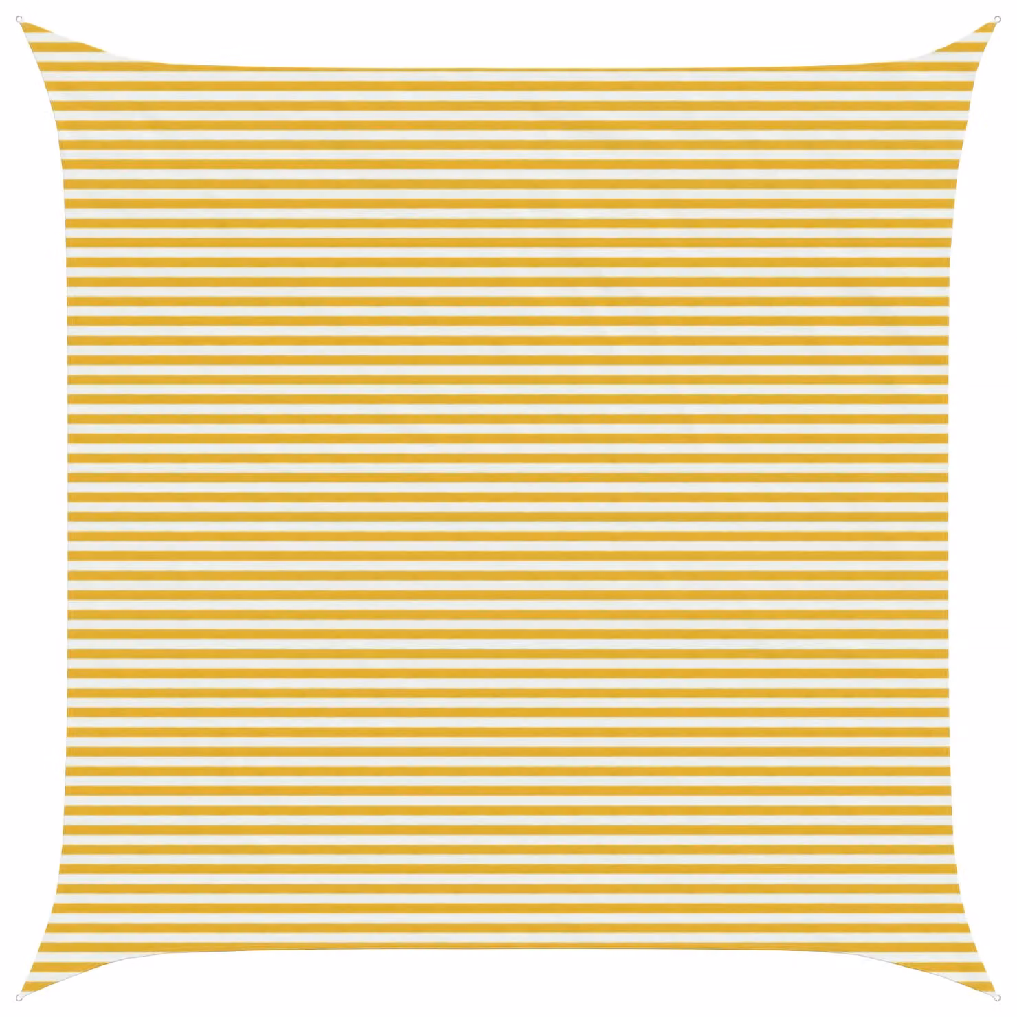 Telo Ombra Quadrato vidaXL in HDPE Giallo e Bianco 7 x 7 m