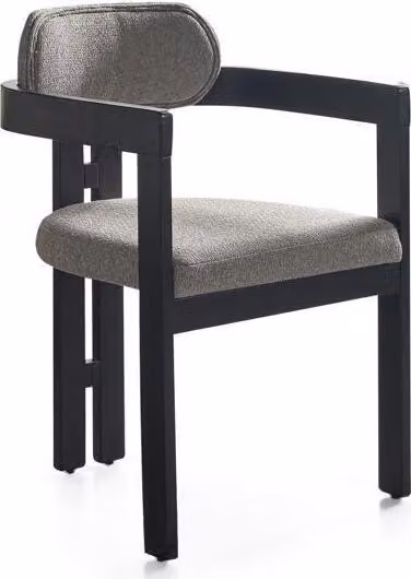 Stuhl Esszimmer Moderne Holz Luxus Design Polster Holz mit Textil