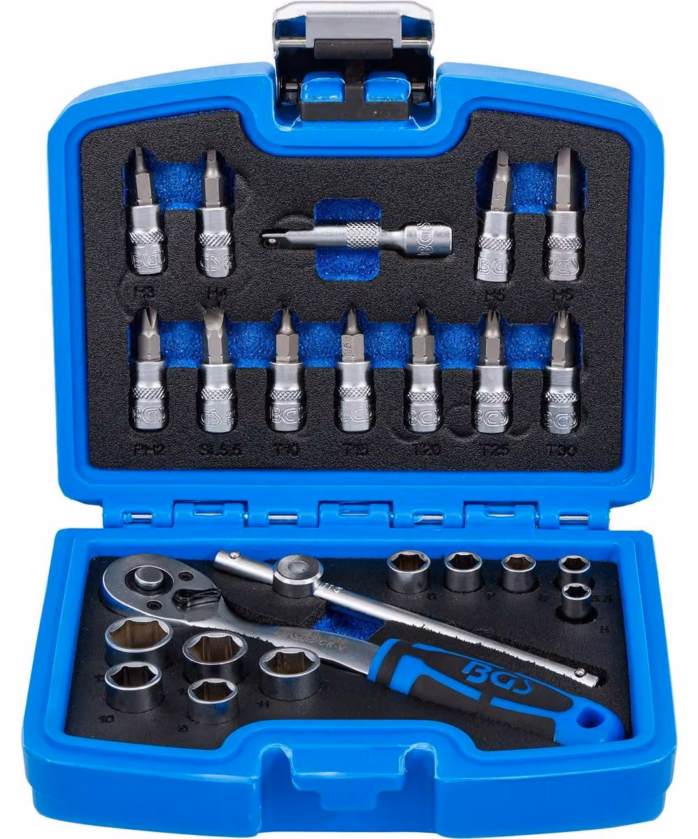 Set di chiavi a bussola | Attacco da 6,3 mm (1/4") | 24 pezzi