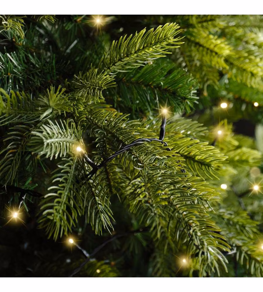 Lumineo Luci Natalizie 240 LED Soft Oro con Timer - Esterni - 18 m
