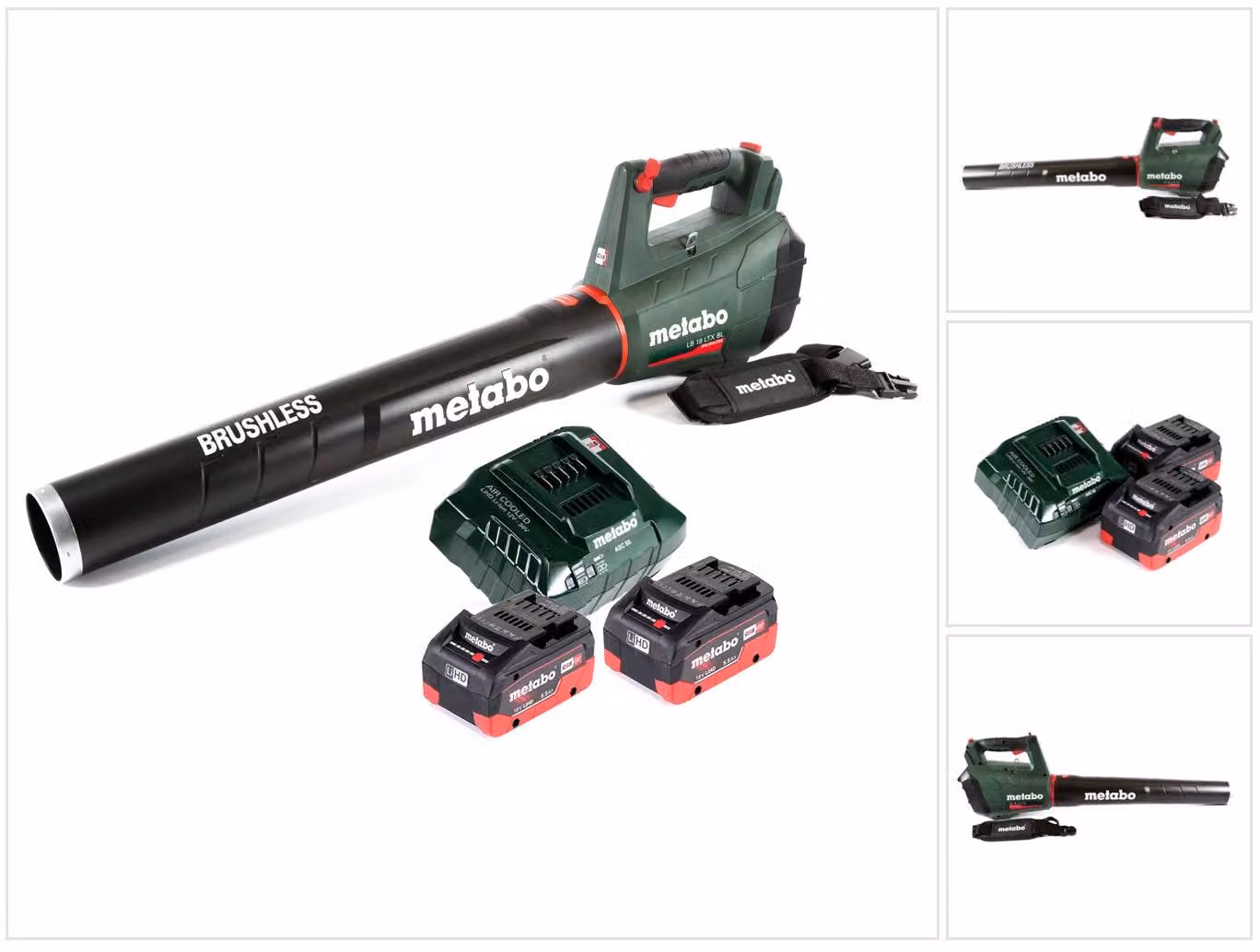 Metabo LB 18 LTX BL Soffiatore a batteria 18V Brushless + 2x Batterie 5,5 Ah + Caricabatterie