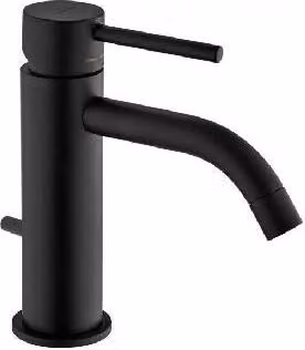 Paffoni Light - Miscelatore per lavabo con bocca di erogazione, nero opaco LIG075NO