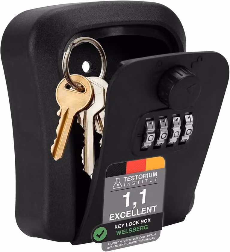 Cassaforte per chiavi - Metallo - Nera