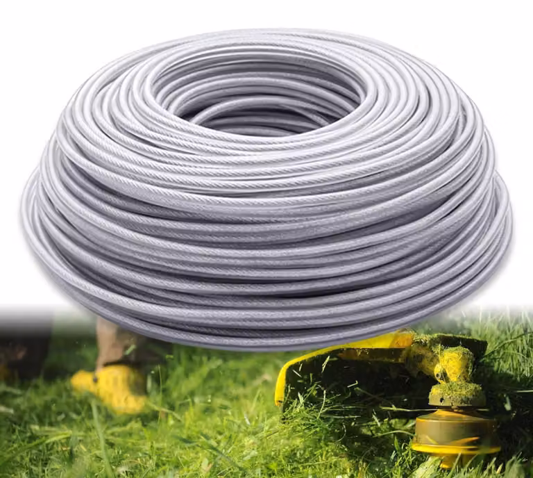 Omgoods - Filo di acciaio da 3 mm per trimmer, bobina da 40 metri