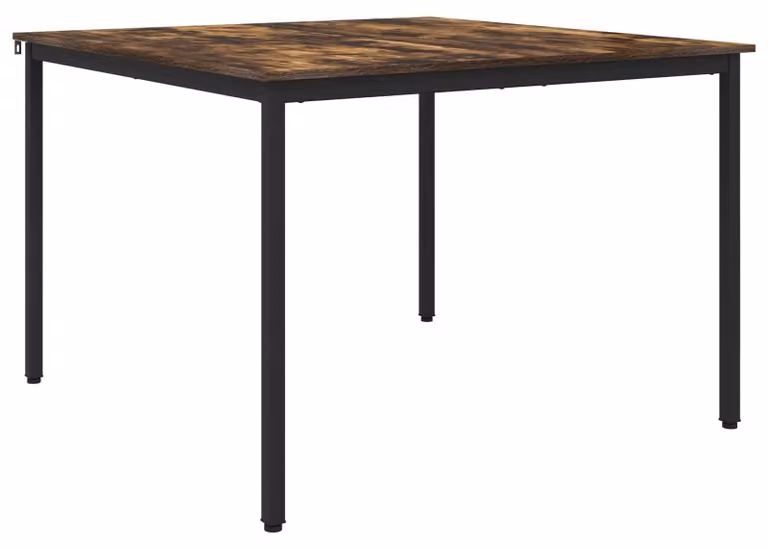Tavolo da pranzo moderno, dimensioni 110x110 cm, con struttura in metallo