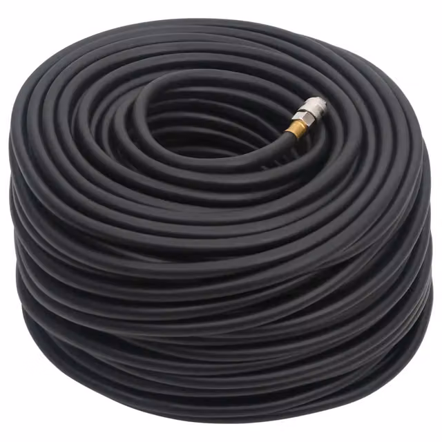 Tubo aria ibrido vidaXL in gomma e PVC nero 0,6" 100 m