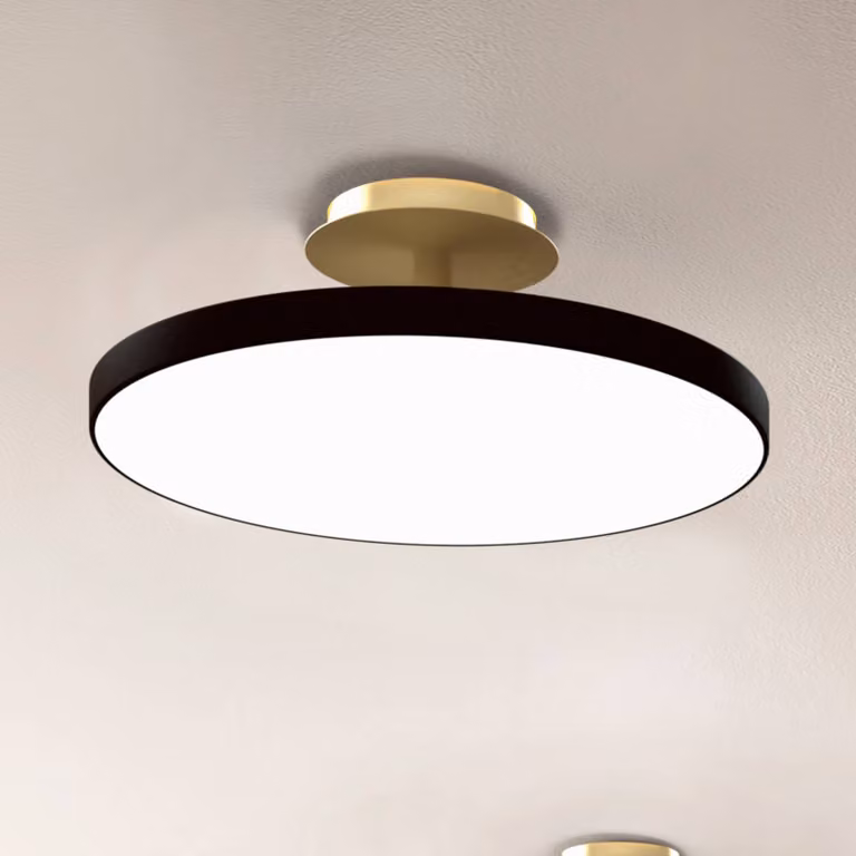 UMAGE Plafoniera di design Asteria UP PLUS, dimmerabile, Nero, Soggiorno / Sala da pranzo, Metallo, Design, Plafoniera