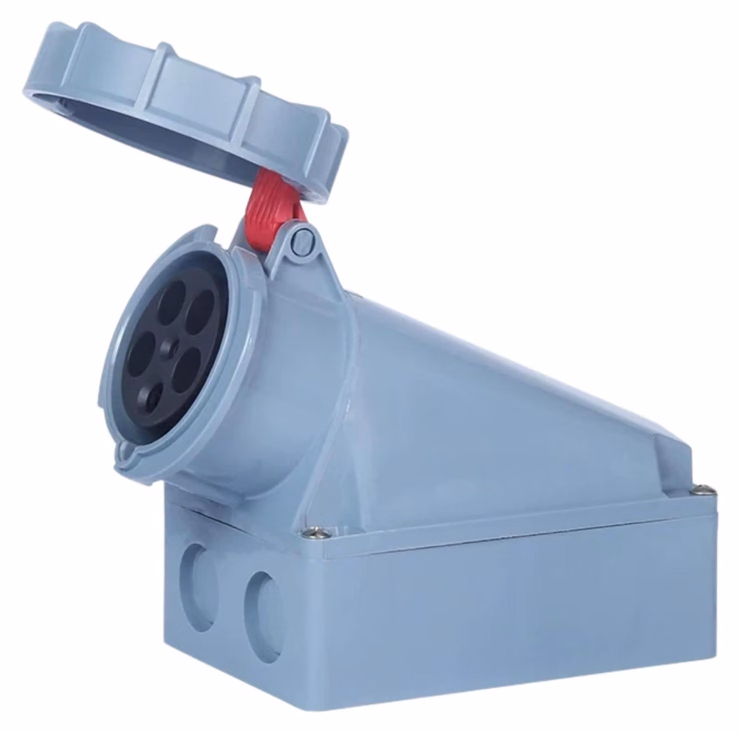 Prese di corrente CEE tipo 63A, con 5 poli, grado di protezione IP67 (resistente all'acqua), tensione 380V-415V