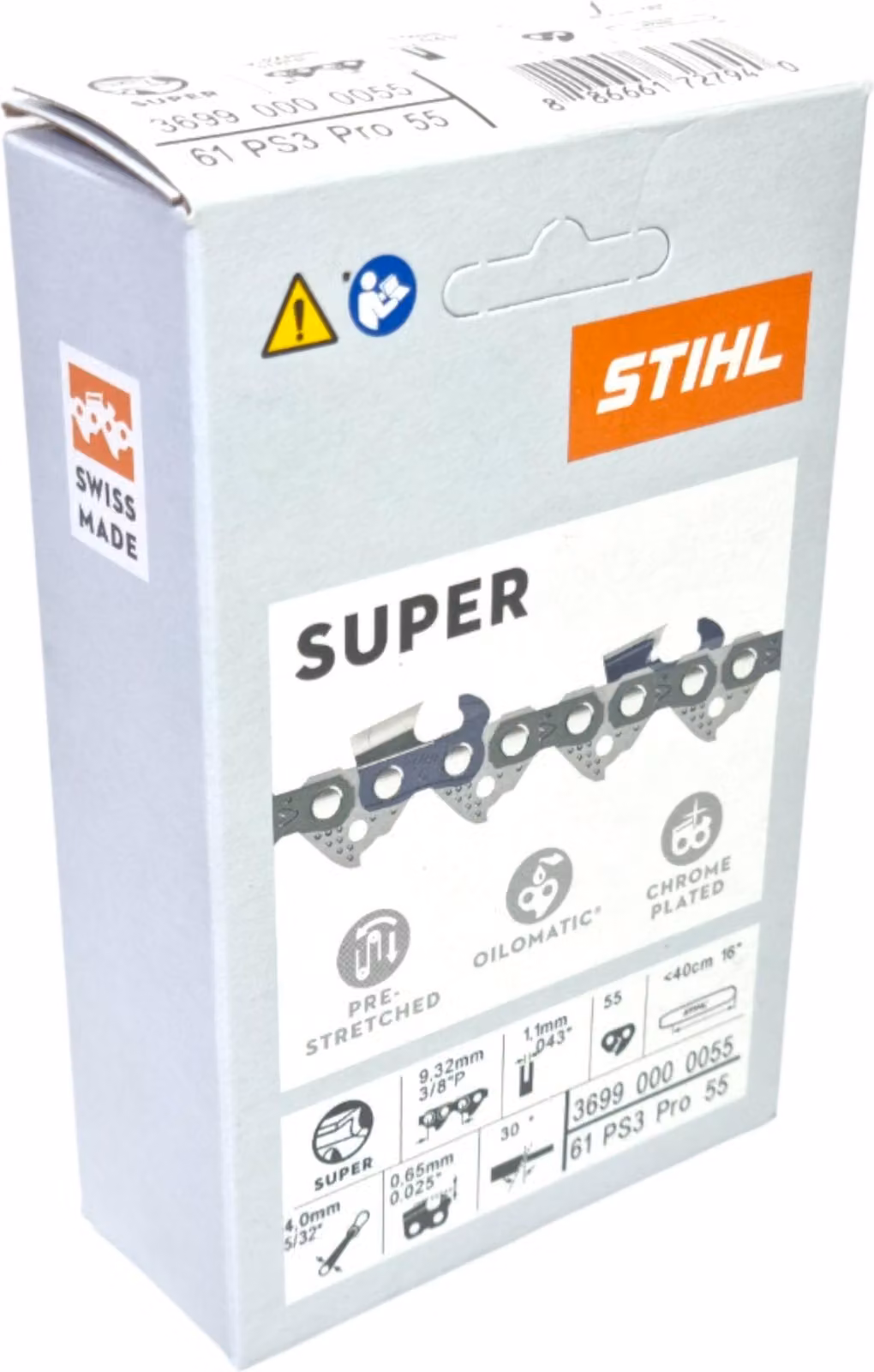 Stihl Picco Super 3 Pro (PS3 Pro) Catena 3/8" P 1,1 mm 55 TG ( 36990000055 )