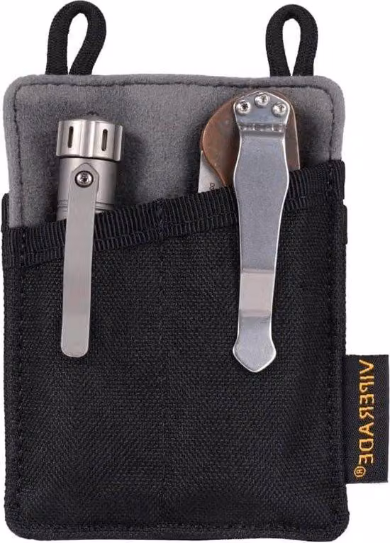 Custodia in nylon nero con 3 scomparti per attrezzi