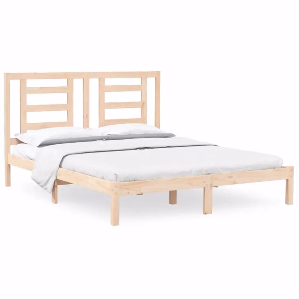 vidaXL Giroletto in Legno Massello di Pino per Adulti, L/P/H: 205.5 x 160 x 151 cm – 2