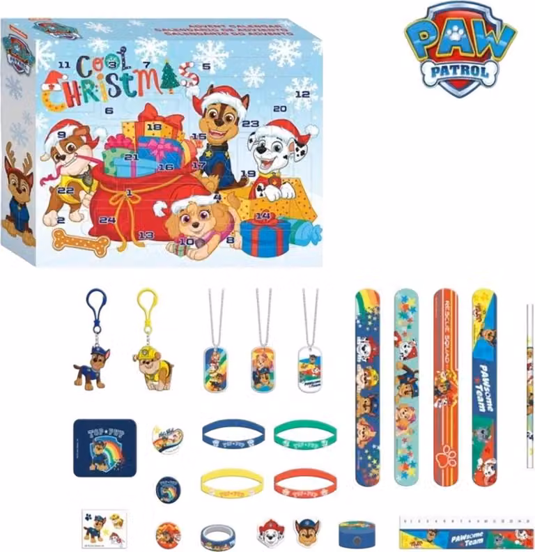 Paw Patrol - Calendario dell'Avvento 24 pezzi.