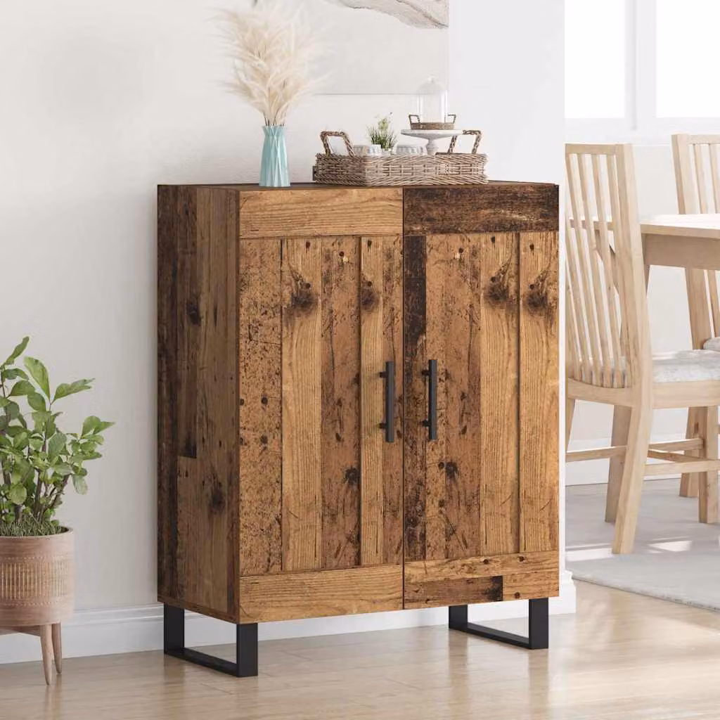 Credenza moderna vidaXL in legno vecchio marrone L: 69,5 cm, P: 34 cm, H: 90 cm