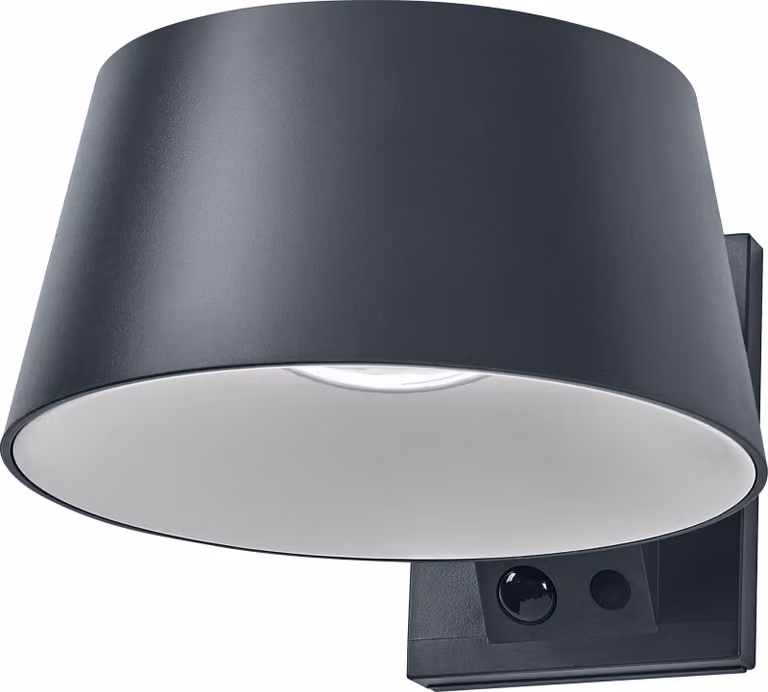 OSRAM Endura Style Solar LED wall light Brella, 10,1W, 3000K bianco caldo, 930 lm, sensore PIR, IP54, 18 giorni