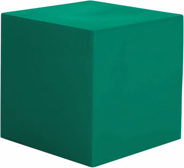 Pouf da giardino Iris Arkema verde scuro L/P/H: 50 x 50 x 50 cm