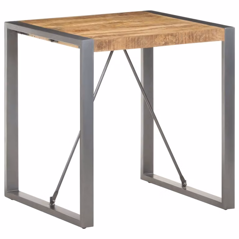 Maison Exclusive - Tavolo da pranzo 70x70x75 cm, in legno massello di mango grezzo