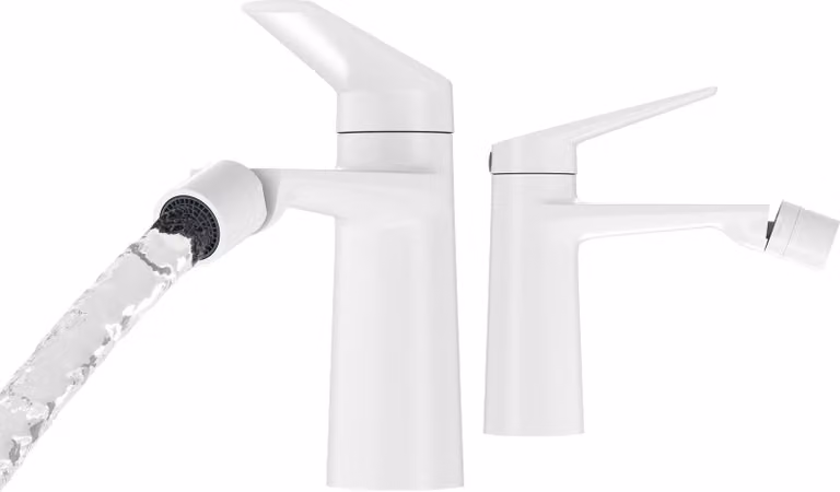 Granitan - Rubinetto per bidet - Rubinetto da bagno - Cartuccia in Vetroceramica - Ottone - Bianco - Rubinetto per bidet - NAVE