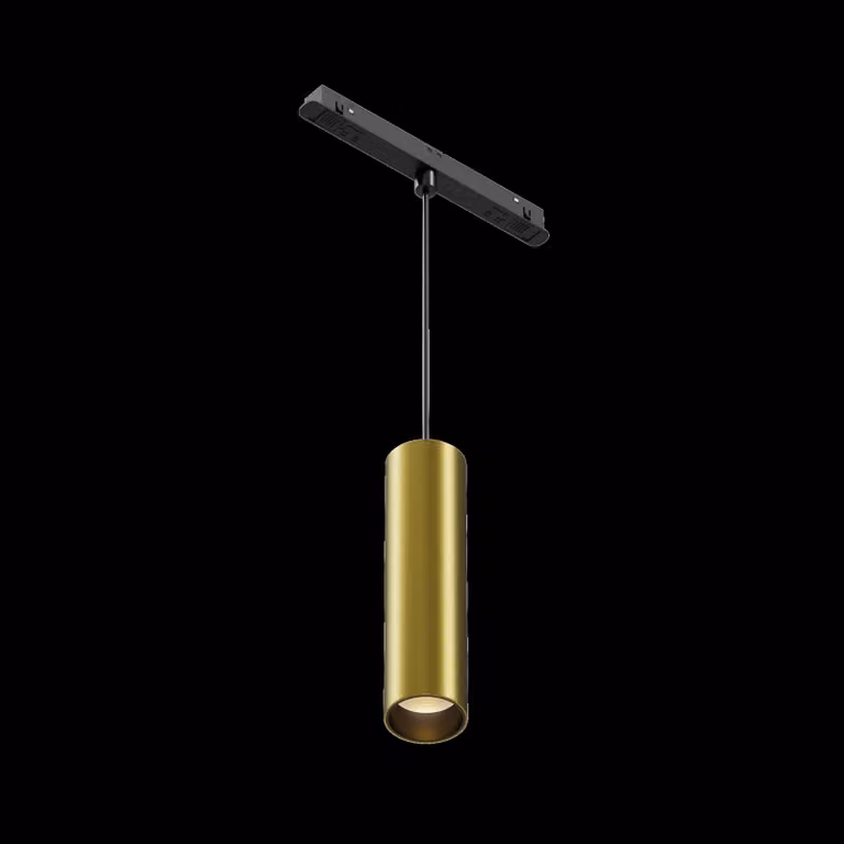 Maytoni lampada a sospensione per sistema di binari magnetici Exility Focus LED incl. alluminio nero e ottone 12W per cucina, camera da letto, soggiorno