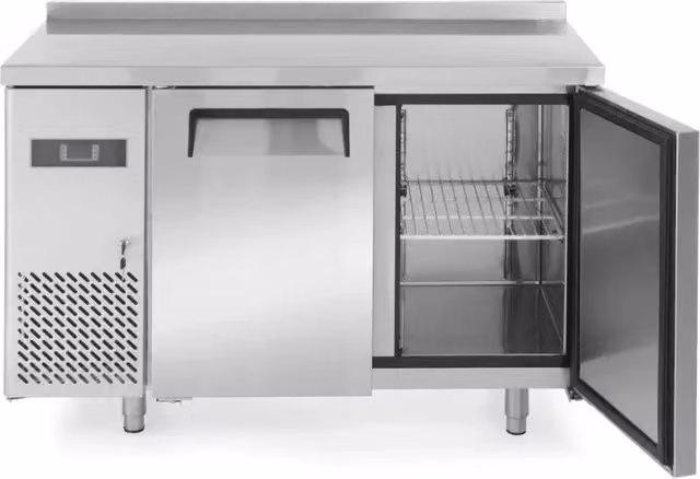 Banco refrigerato a due porte Hendi Kitchen Line Arktic in acciaio inox color argento, capacità 220L