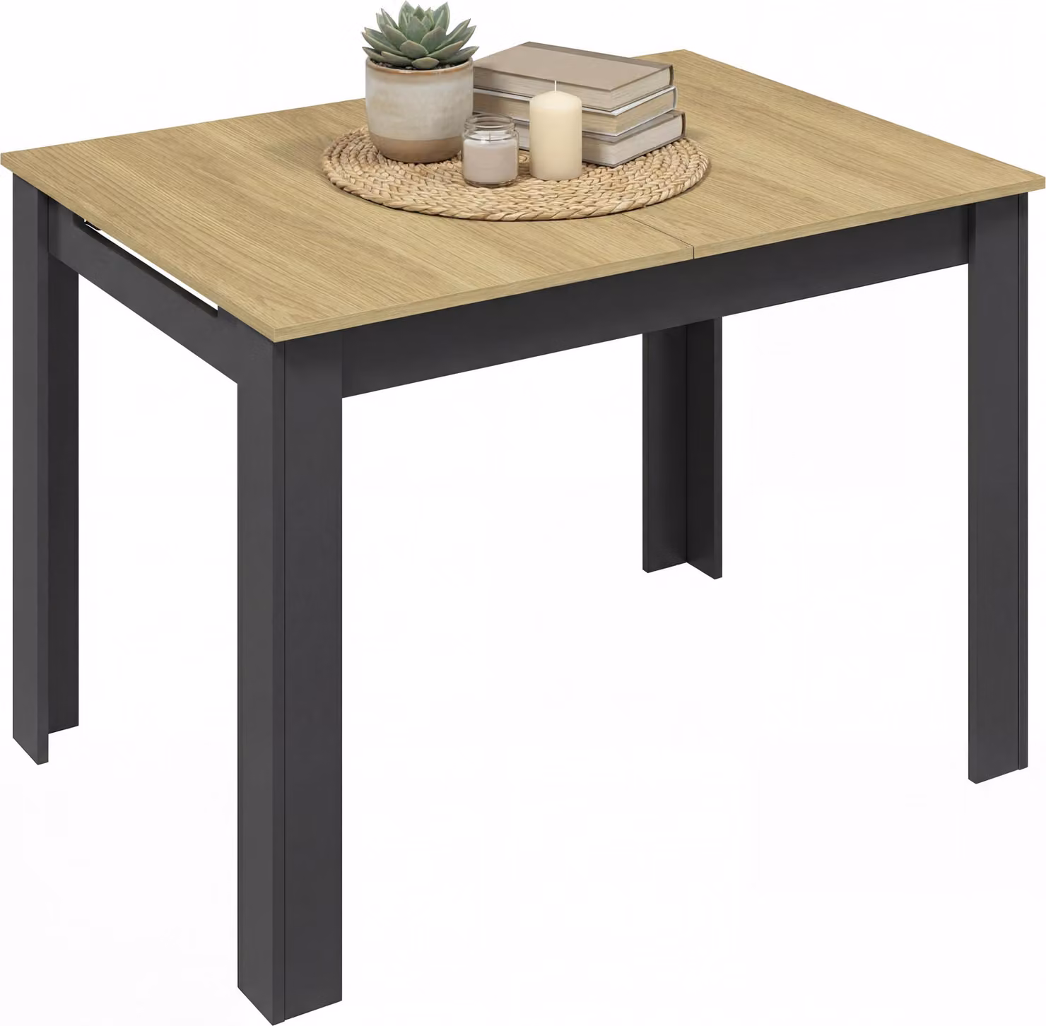 VCM tavolo da pranzo allungabile, tavolo da cucina in legno 120-160 cm, tavolo da pranzo compatto per cucina e zona pranzo, tavolo Pesoli